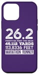 Coque pour iPhone 12 mini 26,2 MILES 46,112 YARDS 313,886 PIEDS MARATHON COURNER Meme