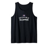 Slopper Cheeseburger Hamburger Red Green Chili Sauce Bun Hot Tank Top