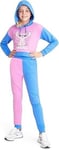 Disney lilo Stitch Girl Tracksuit 2 Piece Cropped Hoodie Sweatshirt  11/12 years