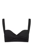 Medea Solid Top Swimwear Bikinis Bikini Tops Push-up Bikinitops Black Panos Emporio