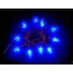 Guirlande pomme de pin lumineuse 10 Led bleue