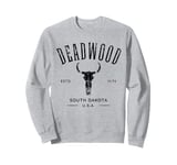 Deadwood South Dakota USA Vintage Distressed Style Design Sweatshirt