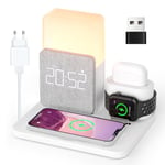 Chargeur à Induction Station, COLSUR 3 en 1 Chargeur sans Fil 15W Universel Qi Portable Rapide Charger pour iPhone 16/15 /14/13/12/11 Pro Max/X/8/Samsung/Huawei, SE 9/8/7/6/5/4/3/2 et AirPods