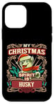 Coque pour iPhone 12 mini Husky My Christmas Spirit Père Noël