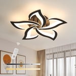 Comely Plafonnier LED Dimmable, 40W 6000LM Lampe de Plafond Moderne avec Télécommande/APP, Créatif 5 Têtes Pétales Design Lustre LED Plafonnier pour Salon, Chambre, Salle à Manger, 3000K-6500K