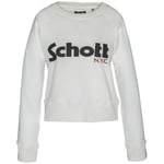 Sweat-shirt Schott  Sweatshirt SW GINGER 1 W Blanc