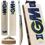 Gunn & Moore GM | PRIMA | Cricket Bat | DXM | TOETEK | NOW Technologies | Prime English Willow | Made In England, Blue