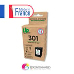 UPRINT Cartouche d'encre remanufacturée HP 301 noire – Remplace CH561EE – Fabriquée en France