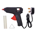 Amtech Hot Glue Gun for Home DIY and Crafting - Easy to Use with Precision Trigger Control, Quickly Heats up to 90C, Heavy Duty, Lightweight, 90cm Cord, Includes 2 x 11mm Glue Sticks (50W)