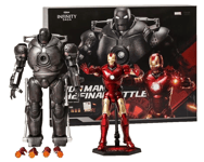 Iron Man The Final Battle MK3 & Iron Monger Light Up Action Figure 1/10 Scale