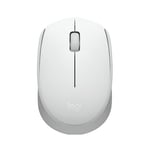 Logitech M171 Wireless Mouse for PC, Mac, Laptop, 2.4 GHz with USB Mini Receiver, Optical Tracking, 12-Months Battery Life, Ambidextrous - White