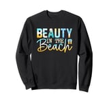 Beauty In The Beach Relaxing Seaside Escape Sweatshirt