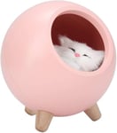 Cat Pet House Pöytävalaisin, Söpö Cat Night Light Pieni Lemmikkitalo