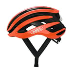 ABUS AirBreaker Racing Bike Helmet - High-End Bike Helmet for Professional Cycling - Unisex, for Men and Women - Orange, Size L