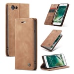 Apple CaseMe iPhone SE 2020 Vintage kotelot - Khaki Hiekka