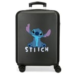 Disney Valise Rigide pour Enfant avec Fermeture à Combinaison latérale 4 Roues Bagage à Main fabriquée en ABS, Un matériau Rigide et léger., Stitch Cute, Valise Cabine