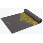 Gaiam Premium Citron Sundial 6mm Yoga Mat, Grey/Citron