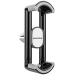 NOVAGO Support Voiture sur Ventilation Universel Ultra Compact et Léger Compatible avec Les Samrtphones jusqu'à 6 ''-Noir