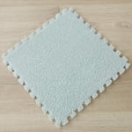 (Vaaleansininen2-30x30x1cm-6kpl)6kpl Eva Foam Puzzle Matto Pehmeä Pehmo Lasten Leikkimatto Lastenhuone Lämpimänä Pidä leikkimatto Vauvan ryömintämatto 30*30cm