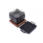 (5.9x5.9x5.3 In)Japanese Tabletop BBQ Grill Mini Portable Barbecue Stove