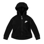 Nike Kids Club Fleece High Low FZ Hoodie, 23 - Noir, 2-3 Ans