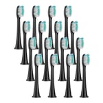 16-pack Ersättningshuvuden för Philips Sonicare Serierna 3, 6, 9 black 80