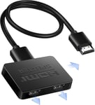 Répartiteur Hdmi 1 Entrée 3 Sorties Avec Câble Hdmi 1,2 M, Distributeur Hdmi 4K 1 À 3 (Miroir Uniquement), Commutateur Hdmi 1 Entrée 3 Sorties, Hdmi 1 Entrée 3 Sorties Pour Xbox Ps5 Fire