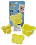 KITCHEN CRAFT Let`s Make Ice Cream Sandwich Moulds 3 piece Set Butterfly Mould