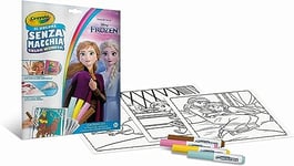 CRAYOLA- Color Wonder, Coloring 18 Pages, 4 Feutres Sans Tache, Sujet La Reine des Neiges 2, 75-7002