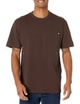 Dickies Men's Heavyweight Crew Neck Short Sleeve Tee Big-Tall T-Shirt, Chocolate, 3XL