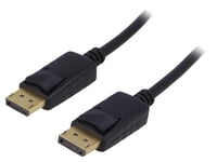 Cable DisplayPort 1.2 male des deux cotes 1.8m noir