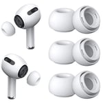 [3 paires]Embouts pour Airpods Pro et Airpods Pro 2 Avec Trou de Réduction du Bruit,Embouts en Silicone Airpods Pro Avec Boîte de Rangement Portable et S'adaptent Dans le Boîtier de Chargement(Moyen)