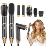 5-en-1 Air Styler Sèche-cheveux, Boucleurs Auto-Wrap,Brosse Thermique Brushing avec 5 Accessoires, Brosse Soufflante