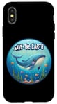 Coque pour iPhone X/XS Cute Save our Planet, Jour de la Terre, Journée de la Terre Cool Whale