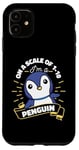 Coque pour iPhone 11 On A Scale Of 1 To 10 Oiseau de mer Pingouin Roi Pingouin