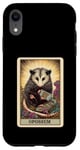 Coque pour iPhone XR Esthetic Cottagecore The Opossum Possum Jeu de cartes Tarot