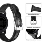 Samsung Galaxy Watch 6 Classic 43mm Smalt armband i äkta läder, svart