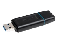 Kingston Datatraveler Exodia - Usb Flash-Enhet - 64 Gb - Usb 3.2 Gen 1 - Svart Med Blågrönt