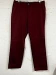 HUGO BOSS Chinos Dark Purple Cotton Blend Slim Fit Size 46 / 30R HL 206