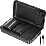 JYJZPB 2X EN-EL15B Batterie et Chargeur de Batterie EN-EL15a pour Batterie Nikon D7500, Batterie D750, Z6, Z7, D500, D600, D610, D810, D800, D800E, D710E, D850, D7000, D7100, D7200