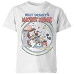 Disney Retro Poster Piano Kids' T-Shirt - White - 7-8 Years - White