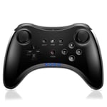 Pro-kontroller för Wii U Trådlös handkontroll för Nintendo Wii U Controller Gamepad Joystick Dubbel Analog Game Controller (Svart)