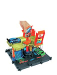 City Downtown Express Car Wash Playset Patterned Hot Wheels