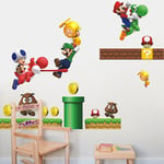 Klassiskt spel Cartoon Super Mario väggklistermärke för barnrumsdekoration (YJD) Mario 2 - ZY071 50*70cm