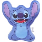 Disney Stitch Coussin Enfant Peluche 3D Canapé ou Lit, Coussins Décoratifs, Décoration Chambre Ado Fille Garçon - Cadeau Enfant (Bleu Stitch, L34 x W32)