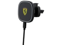 Ferrari Magsafe Collection - Magnetisk Bilhållare Med 15W Trådlös Laddning (Svart)