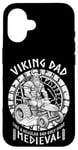 iPhone 16 Funny Viking Dad Medieval Lawn Mower Lawnmower Father Figure Case