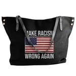 Make Racism Wrong Again Drawstring Bag Backpack Gym Dance Bag Backpack for Hiking Beach Travel Bags 12.9x18 inch