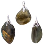 Gemstone Pendant Labradorite 3 Stk.