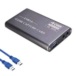 Carte d'acquisition HDMI vers USB3.0 4K,1080P,Dongle d'acquisition pour jeux vidéo en direct,OBS - Type Grey